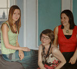 Portrait of Leanne Creighton, Louise Sweeney and Anne-Marie Watkinson